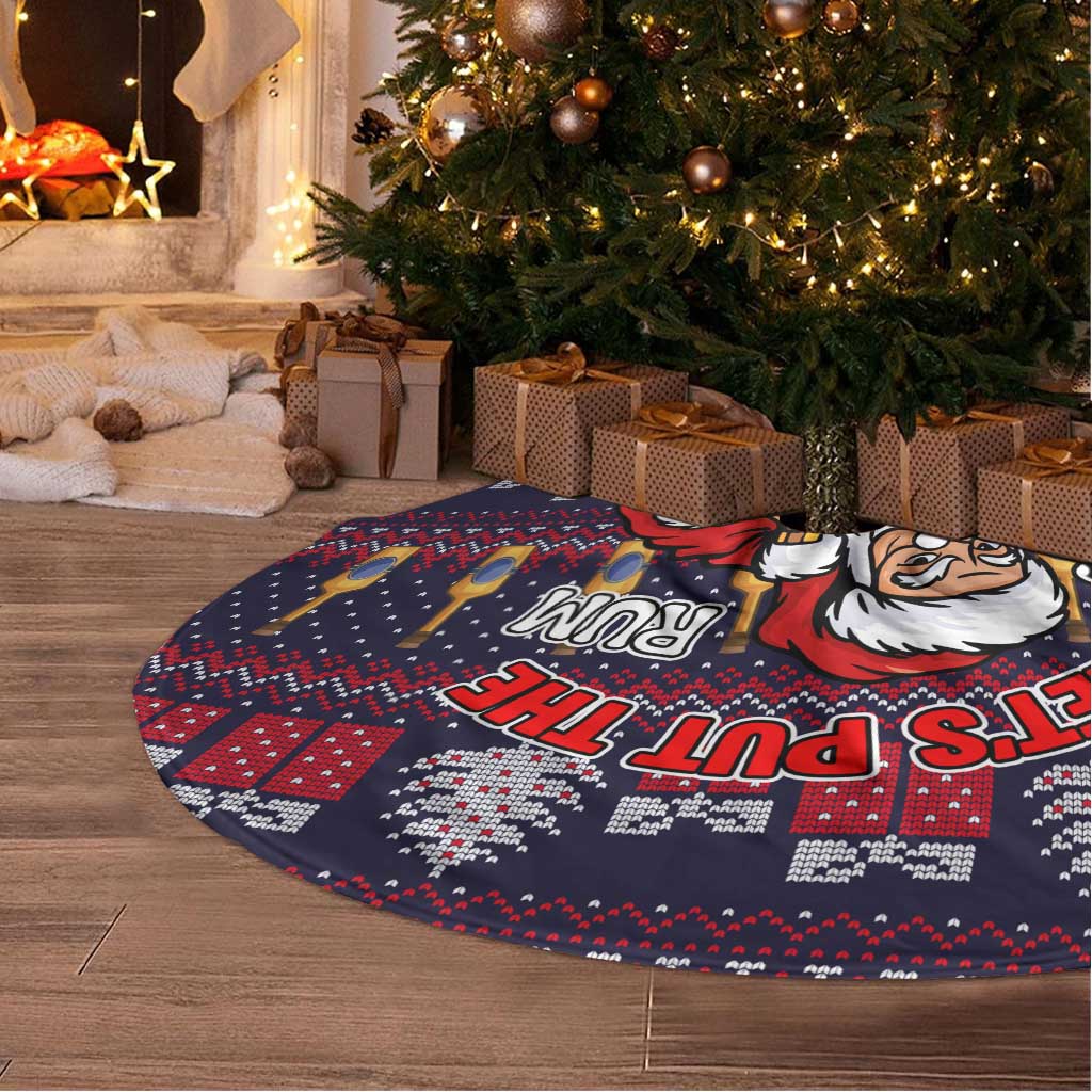 Lets Put The Rum Pum Pum Pum Christmas Tree Skirt Xmas Holiday Patterns - Wonder Print Shop