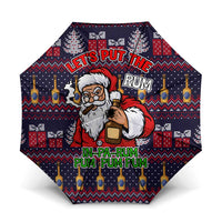 Lets Put The Rum Pum Pum Pum Christmas Umbrella Xmas Holiday Patterns - Wonder Print Shop