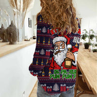 Lets Put The Rum Pum Pum Pum Christmas Women Casual Shirt Xmas Holiday Patterns - Wonder Print Shop