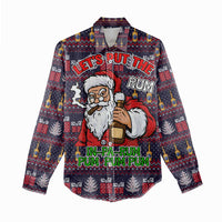 Lets Put The Rum Pum Pum Pum Christmas Women Casual Shirt Xmas Holiday Patterns - Wonder Print Shop