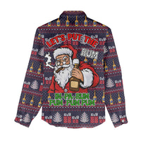Lets Put The Rum Pum Pum Pum Christmas Women Casual Shirt Xmas Holiday Patterns - Wonder Print Shop