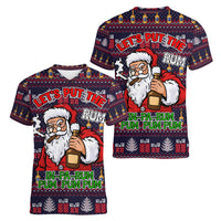 Lets Put The Rum Pum Pum Pum Christmas Women V-Neck T-Shirt Xmas Holiday Patterns - Wonder Print Shop