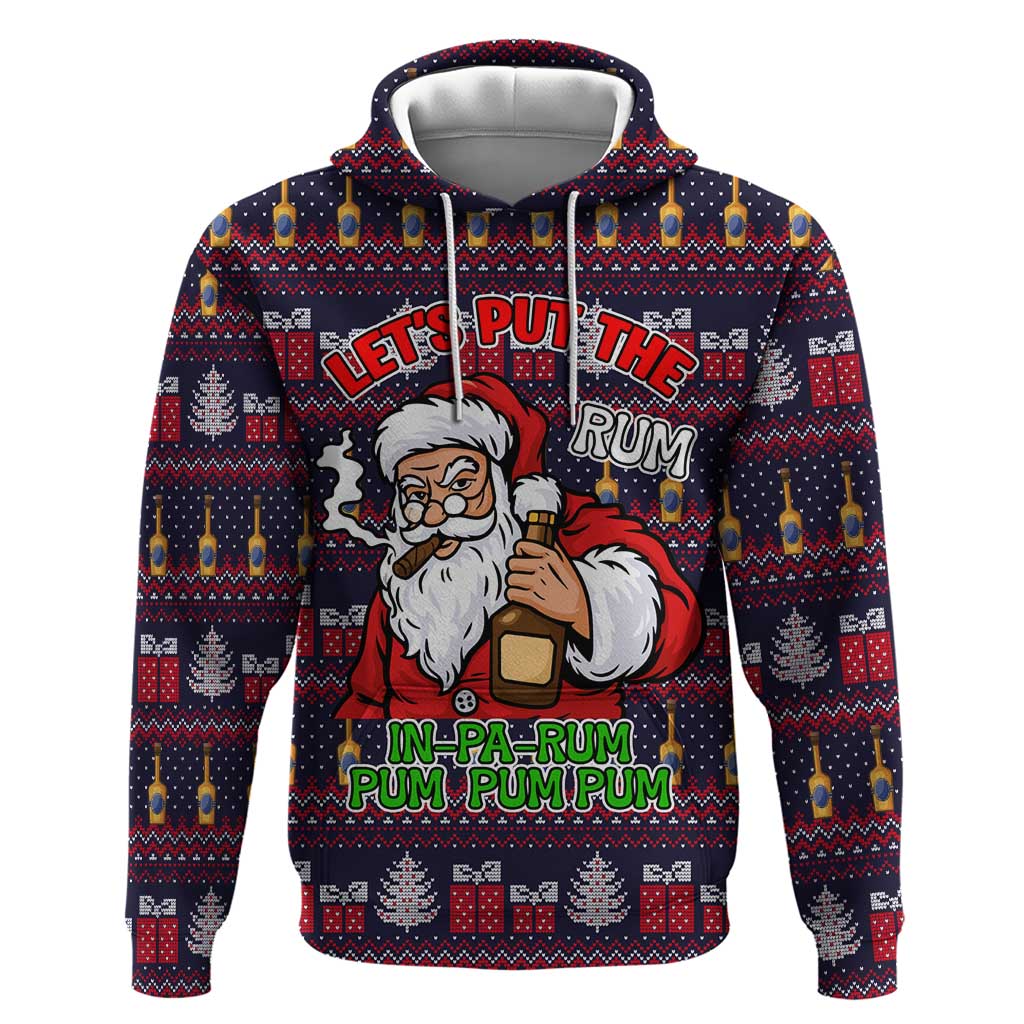Lets Put The Rum Pum Pum Pum Christmas Zip Hoodie Xmas Holiday Patterns - Wonder Print Shop