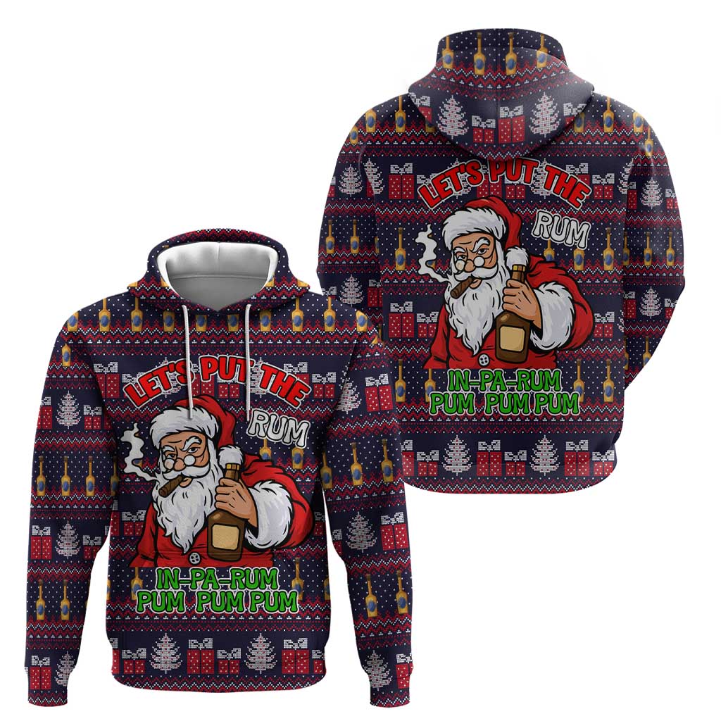 Lets Put The Rum Pum Pum Pum Christmas Zip Hoodie Xmas Holiday Patterns - Wonder Print Shop