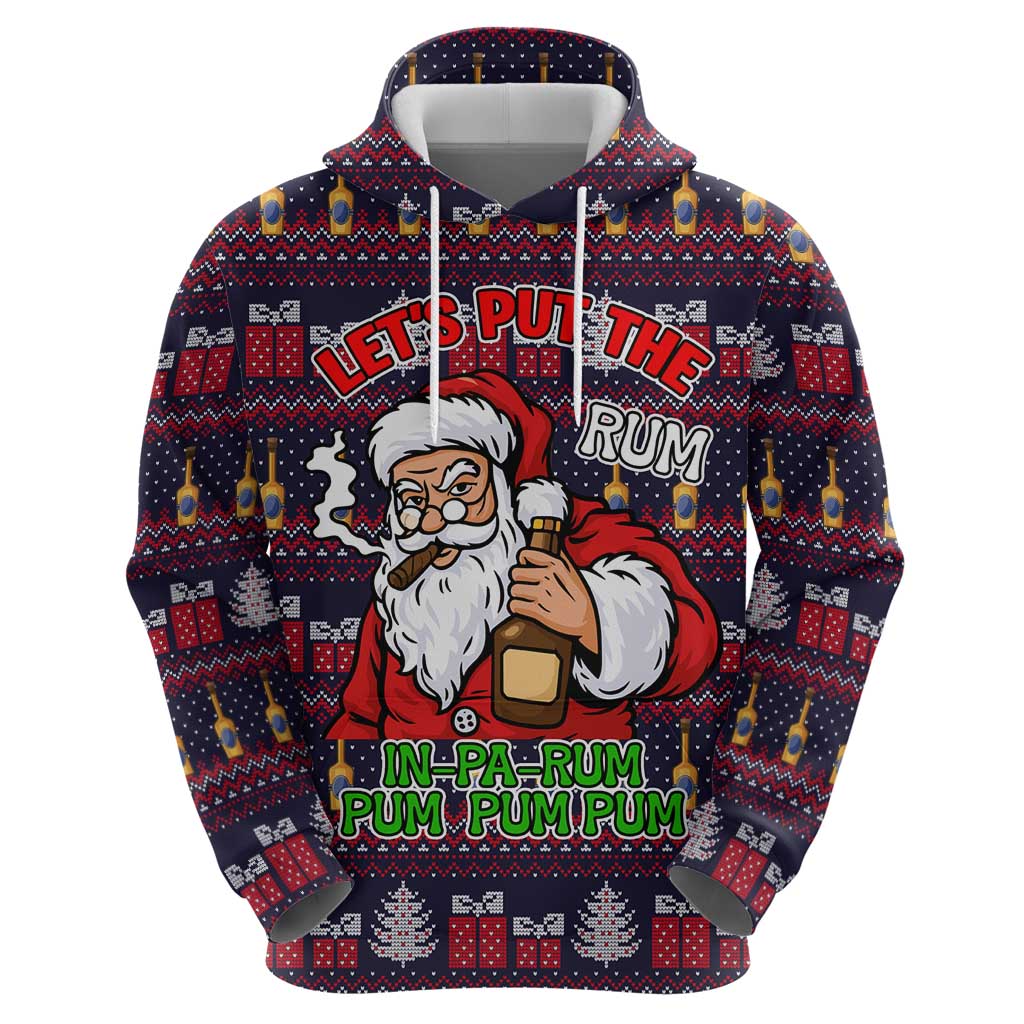 Lets Put The Rum Pum Pum Pum Christmas Zip Hoodie Xmas Holiday Patterns - Wonder Print Shop