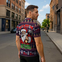 Lets Put The Rum Pum Pum Pum Christmas Zipper Polo Shirt Xmas Holiday Patterns - Wonder Print Shop