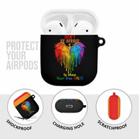 LGBT Dont Be Afraid Christmas AirPods Case Xmas Holiday Patterns - Wonder Print Shop
