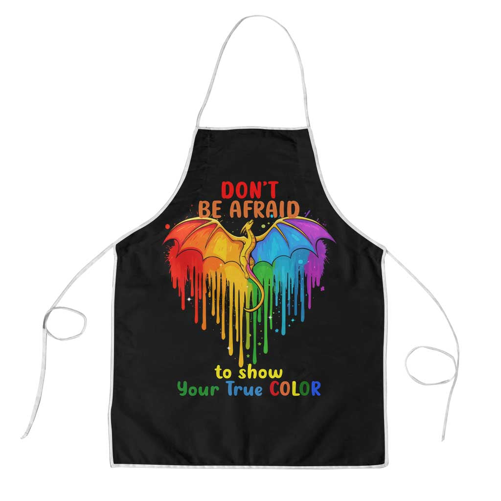 LGBT Dont Be Afraid Christmas Apron Xmas Holiday Patterns - Wonder Print Shop