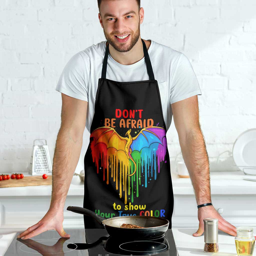 LGBT Dont Be Afraid Christmas Apron Xmas Holiday Patterns - Wonder Print Shop