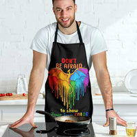 LGBT Dont Be Afraid Christmas Apron Xmas Holiday Patterns - Wonder Print Shop