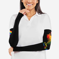 LGBT Dont Be Afraid Christmas Arm Sleeves Xmas Holiday Patterns - Wonder Print Shop