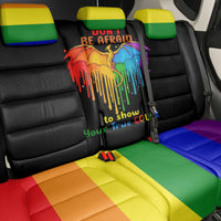 LGBT Dont Be Afraid Christmas Back Car Seat Cover Xmas Holiday Patterns - Wonder Print Shop