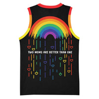 LGBT Dont Be Afraid Christmas Basketball Jersey Xmas Holiday Patterns - Wonder Print Shop