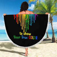 LGBT Dont Be Afraid Christmas Beach Blanket Xmas Holiday Patterns - Wonder Print Shop