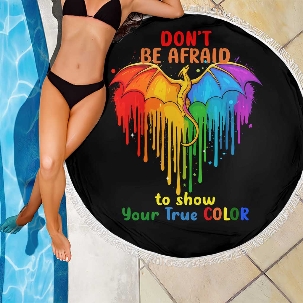LGBT Dont Be Afraid Christmas Beach Blanket Xmas Holiday Patterns - Wonder Print Shop