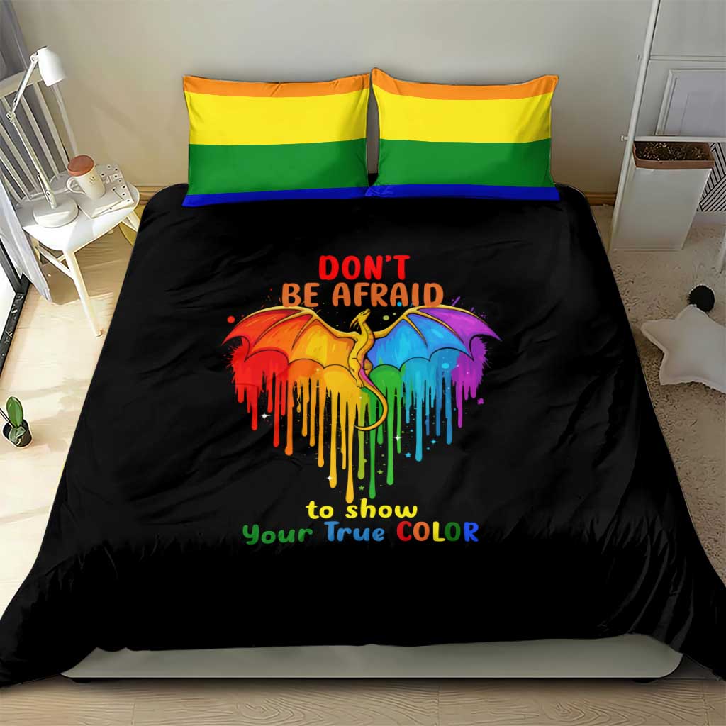 LGBT Dont Be Afraid Christmas Bedding Set Xmas Holiday Patterns - Wonder Print Shop