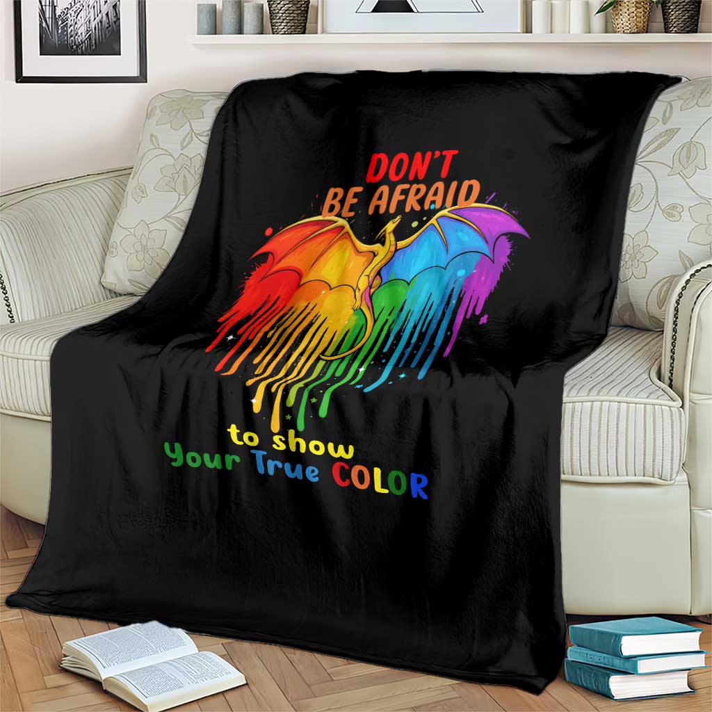 LGBT Dont Be Afraid Christmas Blanket Xmas Holiday Patterns - Wonder Print Shop