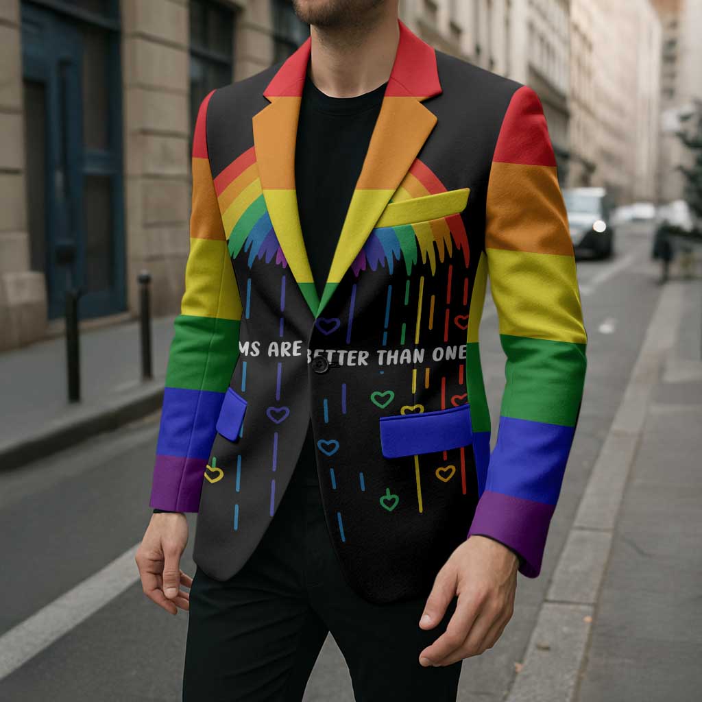 LGBT Dont Be Afraid Christmas Blazer Xmas Holiday Patterns - Wonder Print Shop