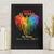 LGBT Dont Be Afraid Christmas Canvas Wall Art Xmas Holiday Patterns - Wonder Print Shop