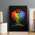LGBT Dont Be Afraid Christmas Canvas Wall Art Xmas Holiday Patterns - Wonder Print Shop