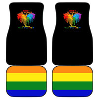 LGBT Dont Be Afraid Christmas Car Mats Xmas Holiday Patterns - Wonder Print Shop