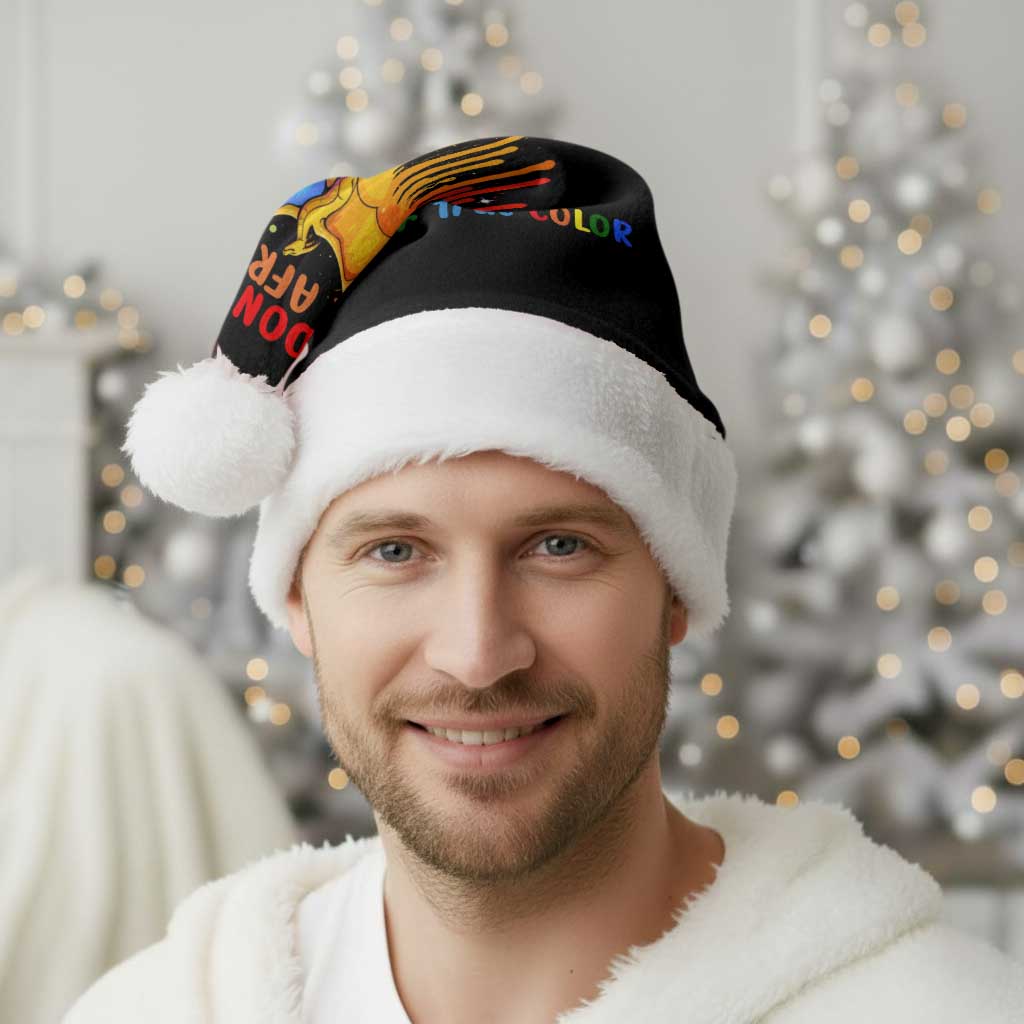 LGBT Dont Be Afraid Christmas Santa Hat Xmas Holiday Patterns - Wonder Print Shop