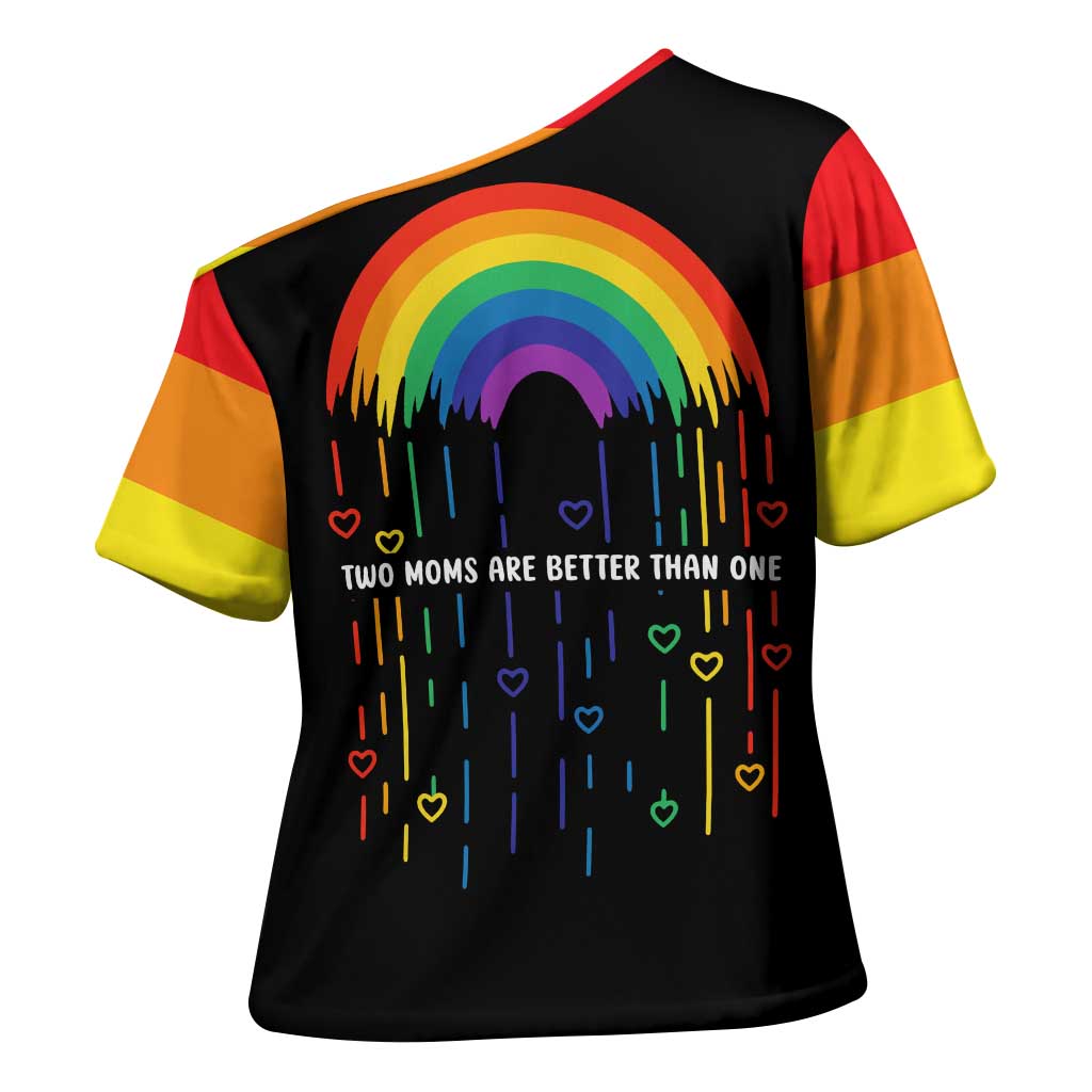 LGBT Dont Be Afraid Christmas Cross Shoulder Shirt Xmas Holiday Patterns - Wonder Print Shop