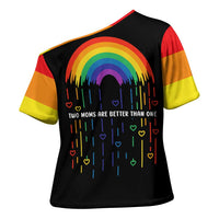 LGBT Dont Be Afraid Christmas Cross Shoulder Shirt Xmas Holiday Patterns - Wonder Print Shop