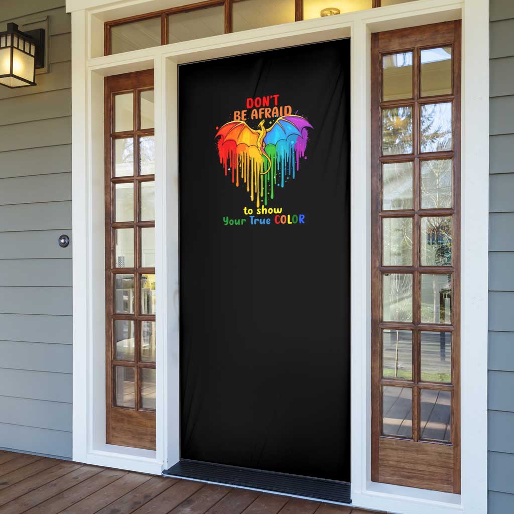 LGBT Dont Be Afraid Christmas Door Cover Xmas Holiday Patterns - Wonder Print Shop
