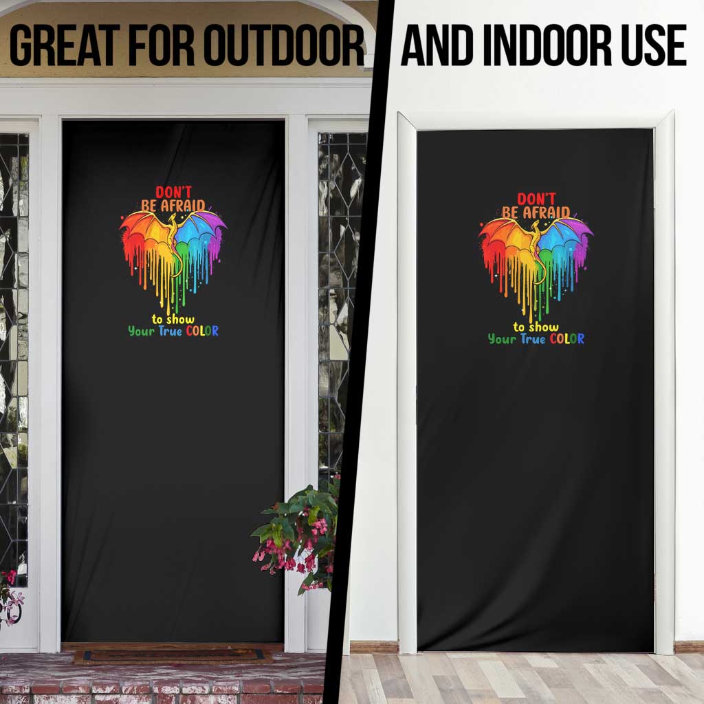 LGBT Dont Be Afraid Christmas Door Cover Xmas Holiday Patterns - Wonder Print Shop