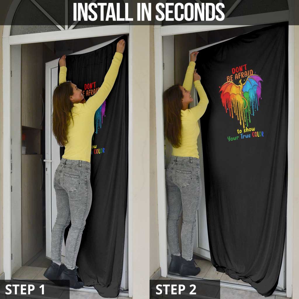 LGBT Dont Be Afraid Christmas Door Cover Xmas Holiday Patterns - Wonder Print Shop