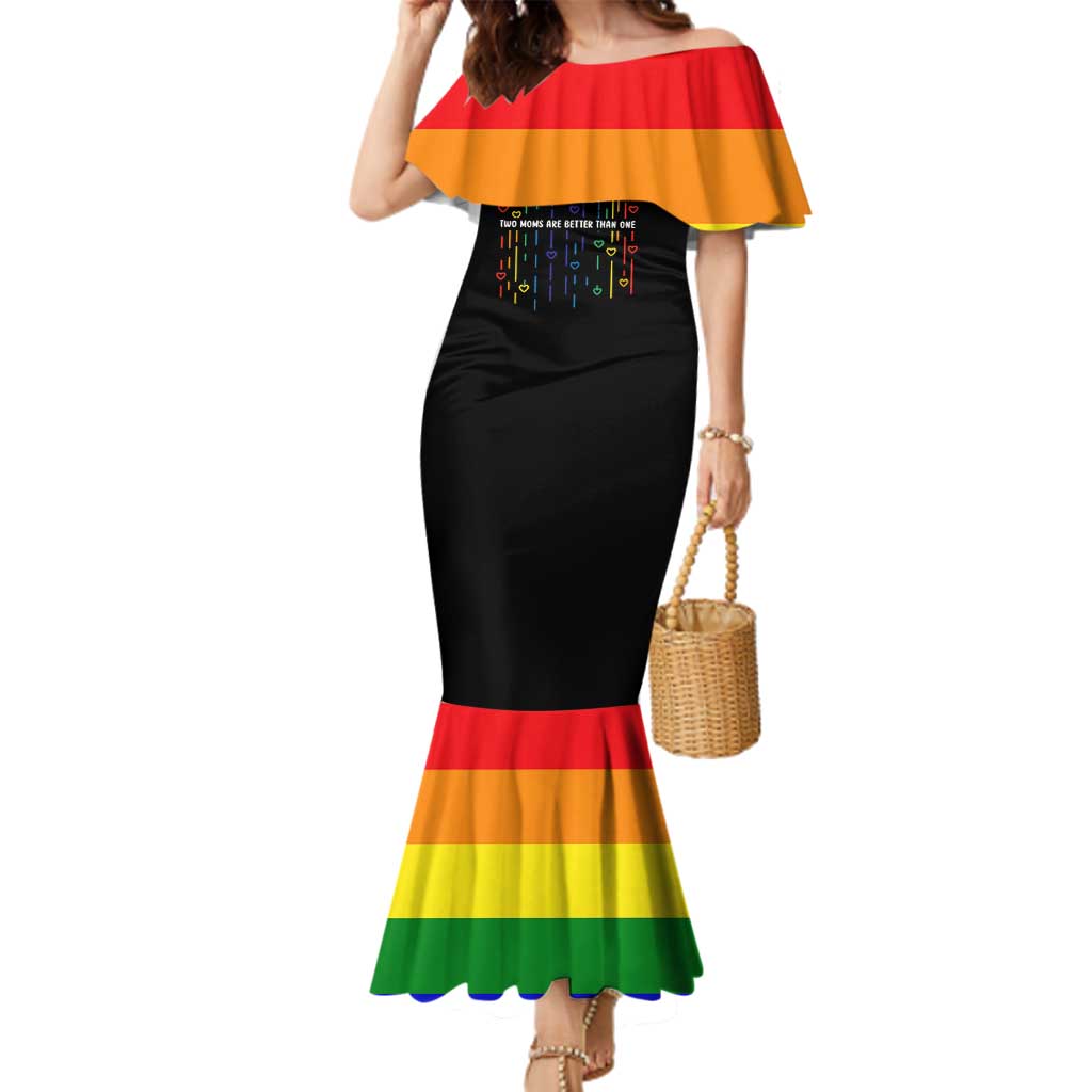 LGBT Dont Be Afraid Christmas Family Matching Mermaid Dress and Hawaiian Shirt Xmas Holiday Patterns - Wonder Print Shop