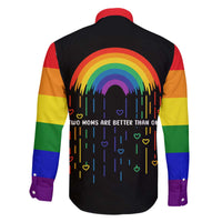 LGBT Dont Be Afraid Christmas Family Matching Off The Shoulder Long Sleeve Dress and Hawaiian Shirt Xmas Holiday Patterns - Wonder Print Shop