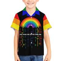 LGBT Dont Be Afraid Christmas Family Matching Off The Shoulder Long Sleeve Dress and Hawaiian Shirt Xmas Holiday Patterns - Wonder Print Shop