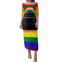 LGBT Dont Be Afraid Christmas Family Matching Puletasi and Hawaiian Shirt Xmas Holiday Patterns - Wonder Print Shop