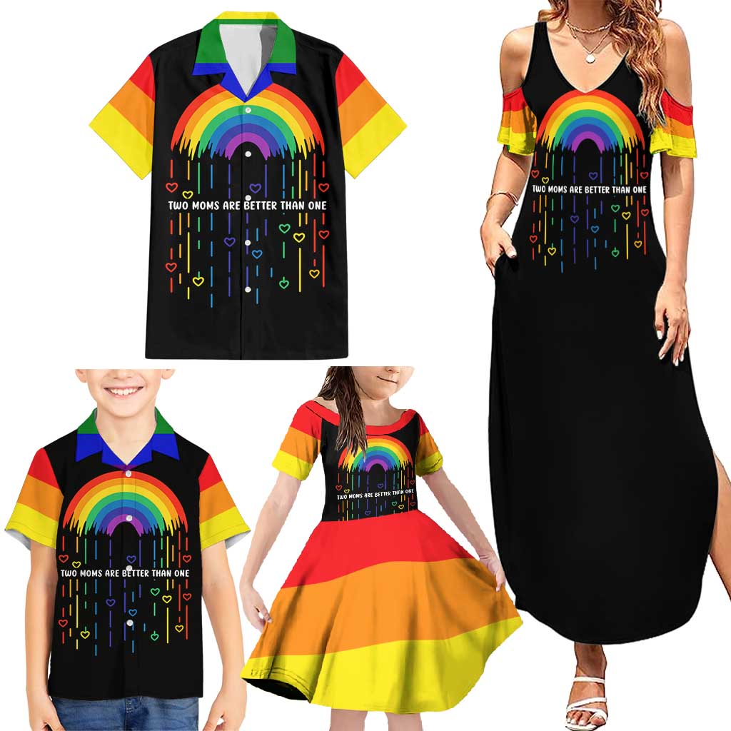 LGBT Dont Be Afraid Christmas Family Matching Summer Maxi Dress and Hawaiian Shirt Xmas Holiday Patterns - Wonder Print Shop