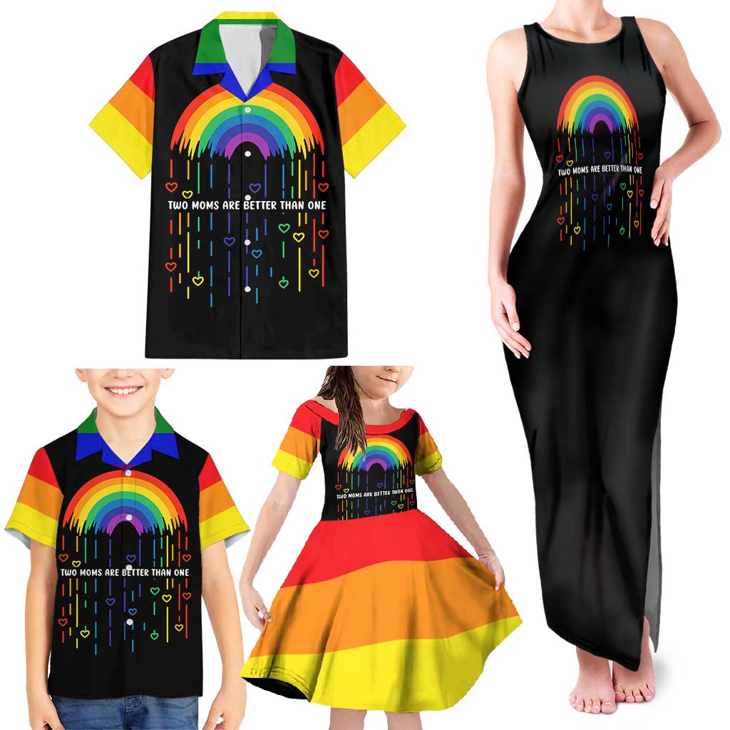 LGBT Dont Be Afraid Christmas Family Matching Tank Maxi Dress and Hawaiian Shirt Xmas Holiday Patterns - Wonder Print Shop