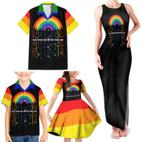 LGBT Dont Be Afraid Christmas Family Matching Tank Maxi Dress and Hawaiian Shirt Xmas Holiday Patterns - Wonder Print Shop