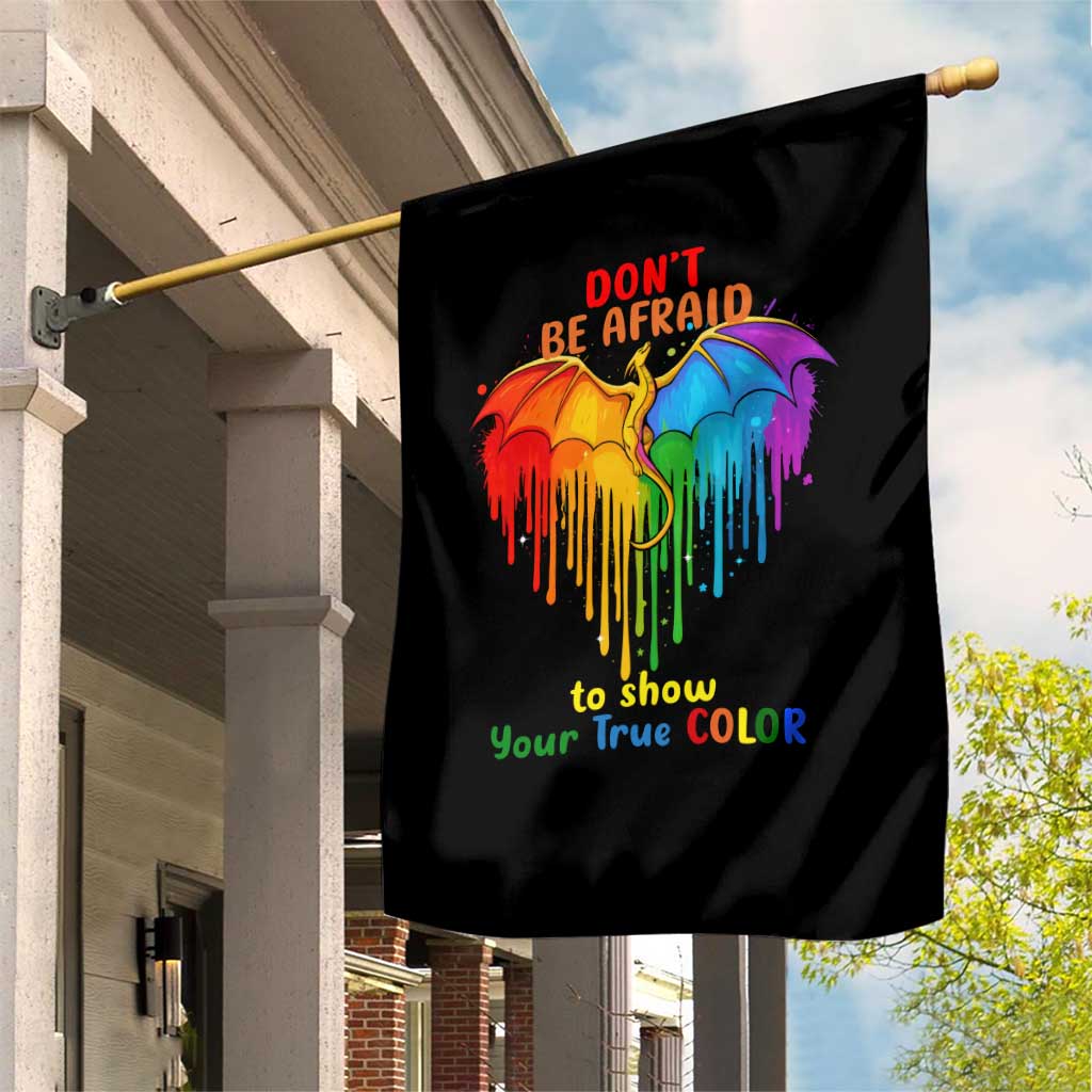LGBT Dont Be Afraid Christmas Garden Flag Xmas Holiday Patterns - Wonder Print Shop