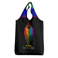 LGBT Dont Be Afraid Christmas Grocery Bag Xmas Holiday Patterns - Wonder Print Shop