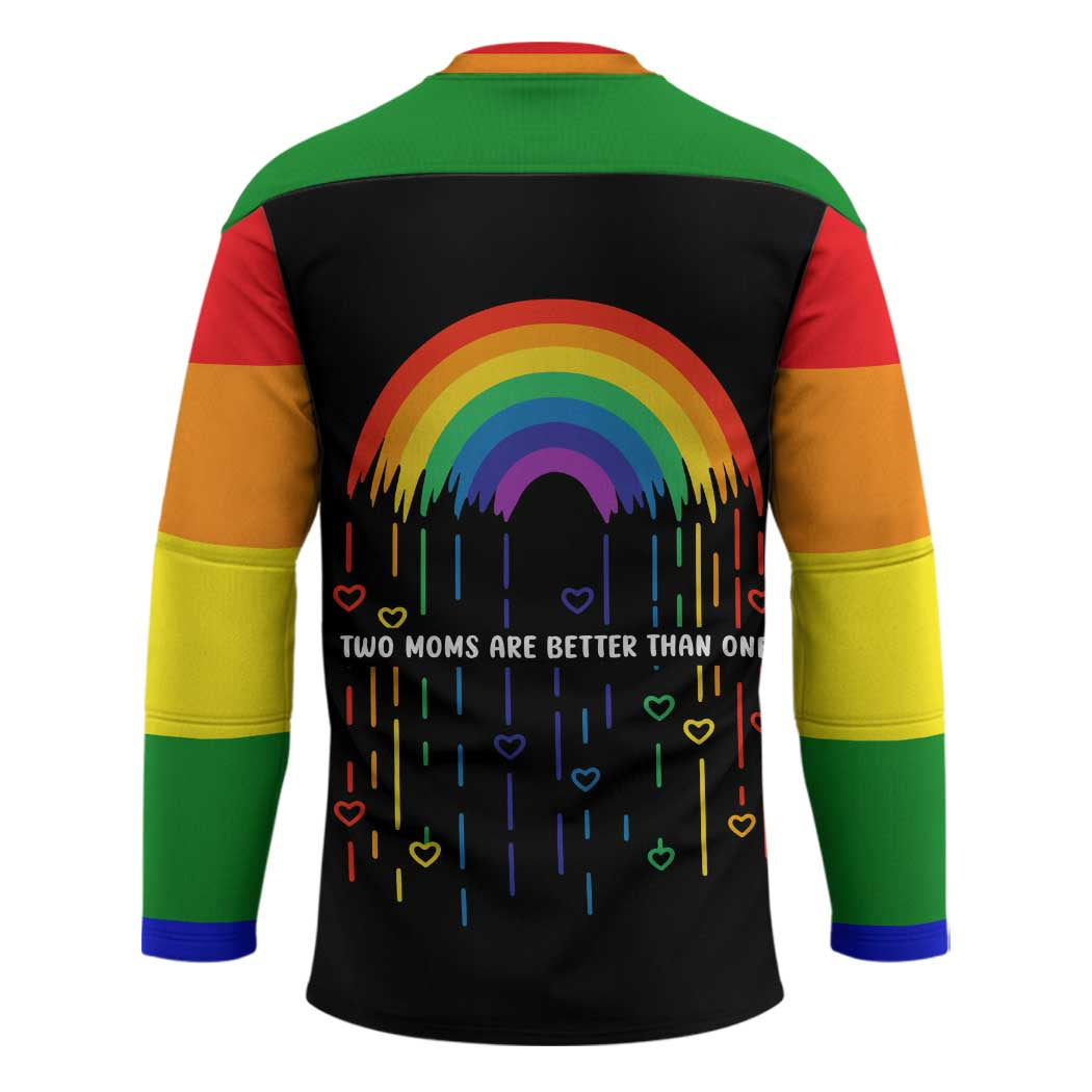 LGBT Dont Be Afraid Christmas Hockey Jersey Xmas Holiday Patterns - Wonder Print Shop