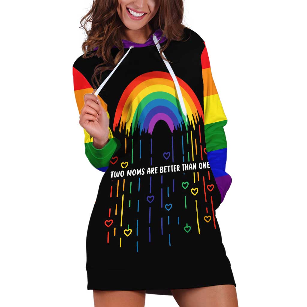 LGBT Dont Be Afraid Christmas Hoodie Dress Xmas Holiday Patterns - Wonder Print Shop