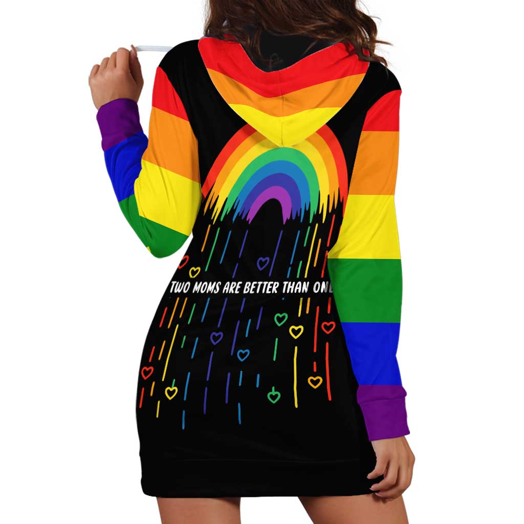 LGBT Dont Be Afraid Christmas Hoodie Dress Xmas Holiday Patterns - Wonder Print Shop