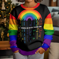 LGBT Dont Be Afraid Christmas Kid Ugly Christmas Sweater Xmas Holiday Patterns - Wonder Print Shop