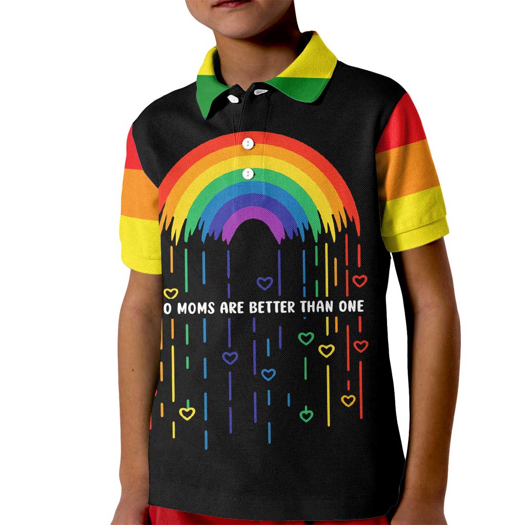 LGBT Dont Be Afraid Christmas Kid Polo Shirt Xmas Holiday Patterns - Wonder Print Shop