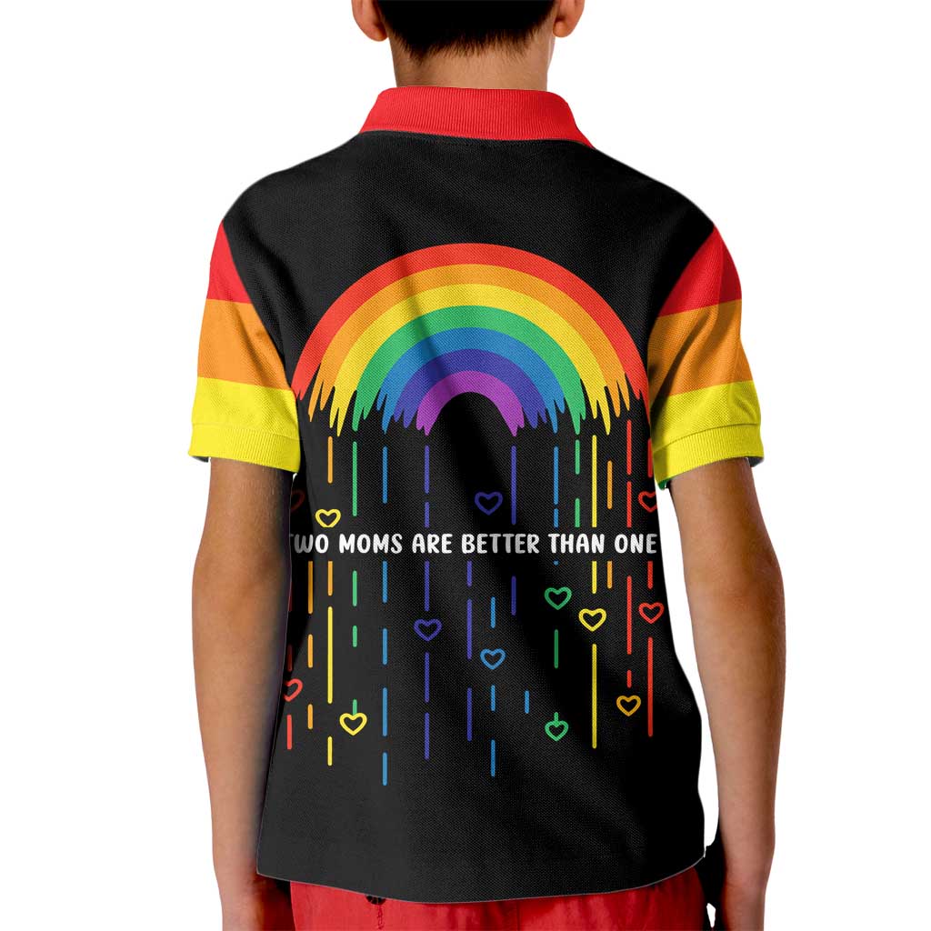 LGBT Dont Be Afraid Christmas Kid Polo Shirt Xmas Holiday Patterns - Wonder Print Shop