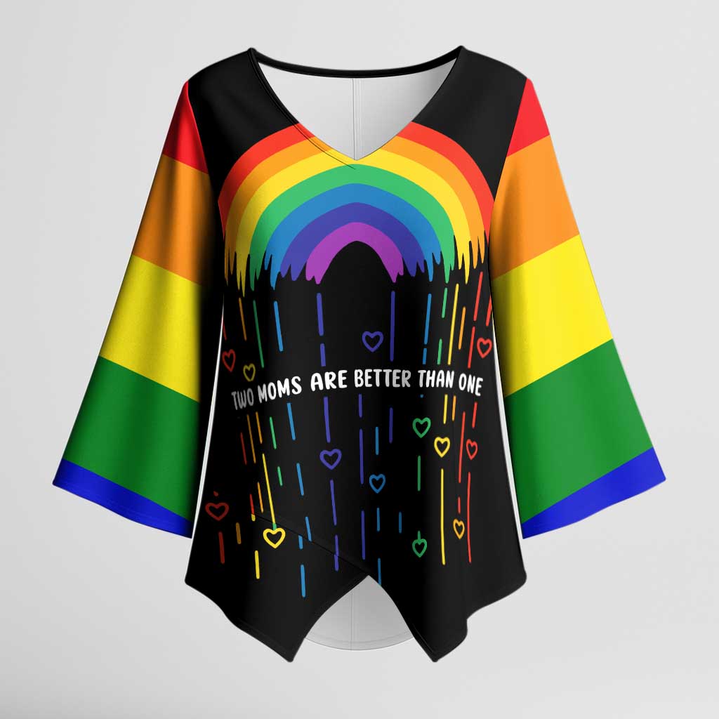 LGBT Dont Be Afraid Christmas Kimono Sleeve Blouse Xmas Holiday Patterns - Wonder Print Shop