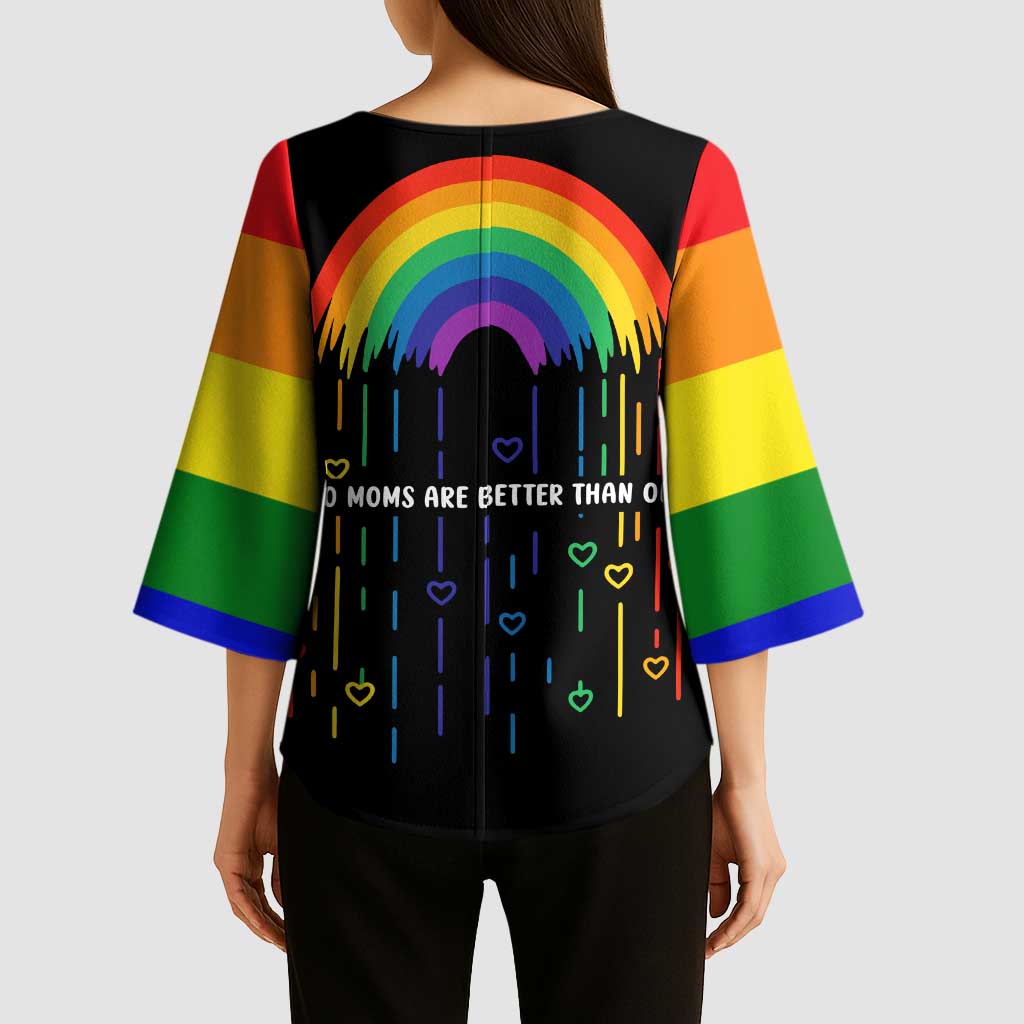 LGBT Dont Be Afraid Christmas Kimono Sleeve Blouse Xmas Holiday Patterns - Wonder Print Shop