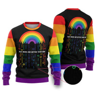 LGBT Dont Be Afraid Christmas Ugly Christmas Sweater Xmas Holiday Patterns - Wonder Print Shop