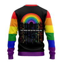 LGBT Dont Be Afraid Christmas Ugly Christmas Sweater Xmas Holiday Patterns - Wonder Print Shop